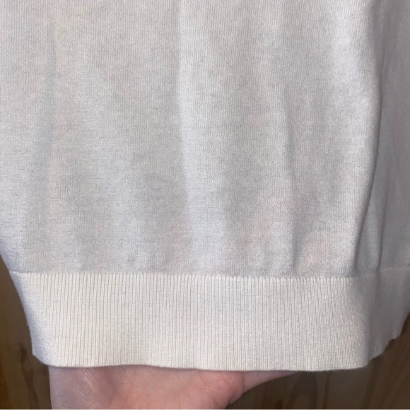 Lauren Ralph Lauren White Lace Trim Sleeveless Top Size Medium - Picture 6 of 9